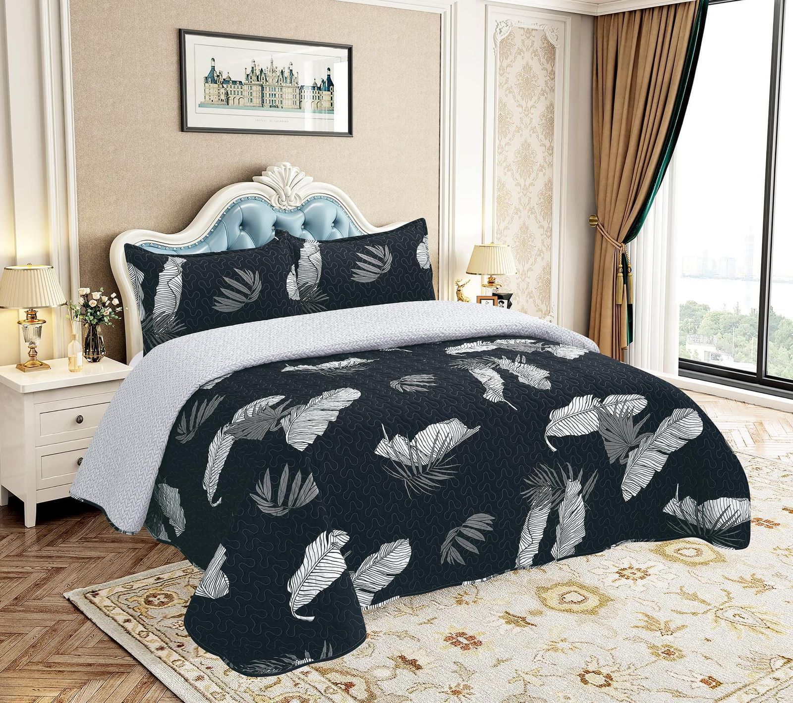 cobertor de cama estampado